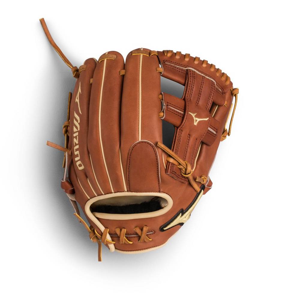 Mizuno Men's Pro Select Infield Baseball Glove 11.75" - Regular Pocket Brown (312494-ZSG)